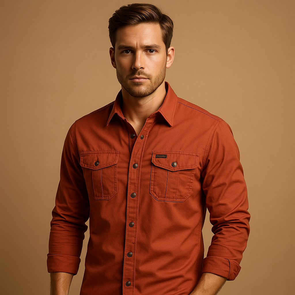 Relaxed Fit Men's Pocket Shirt - Luxivelle