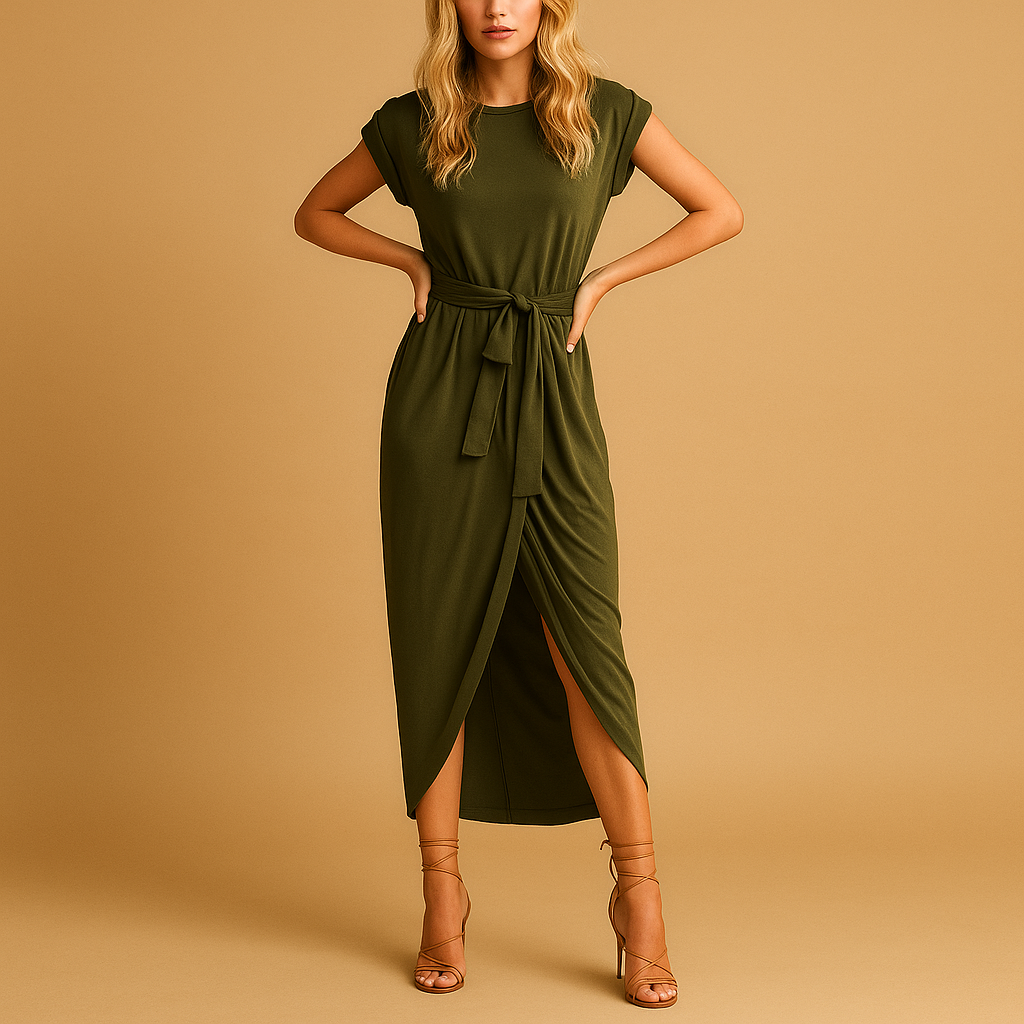 Comfortable Women's Short Sleeve Sundress - Luxivelle