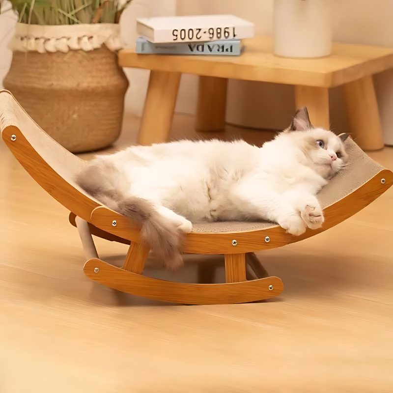 Cozy Cat Bed with Scratch Pad - Luxivelle