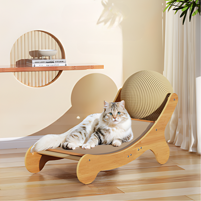 Durable Cat Scratcher Post with Rope Toy - Luxivelle