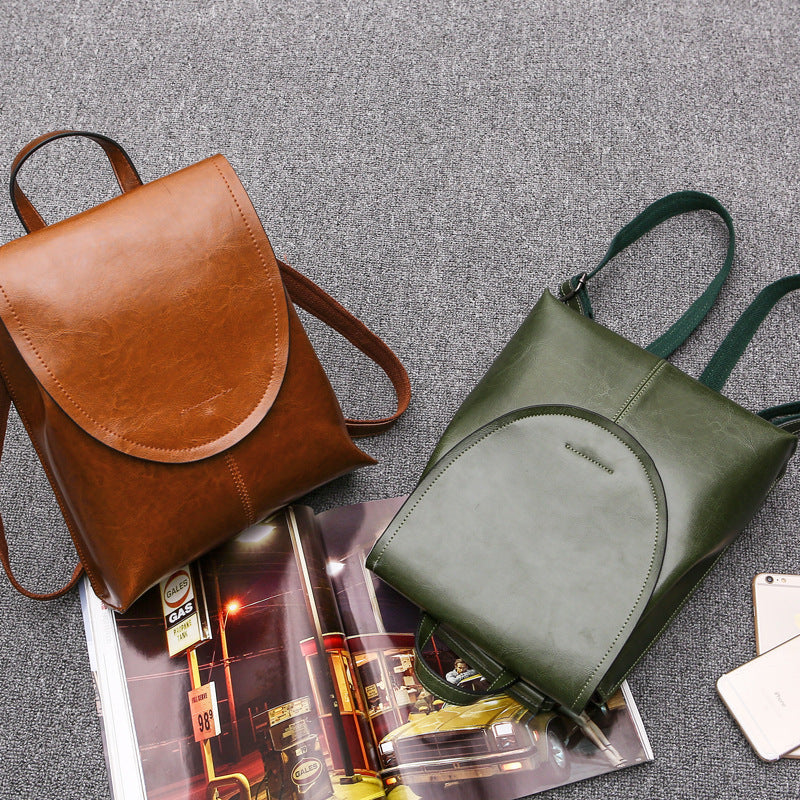 Fashionable Ladies Leather Backpack