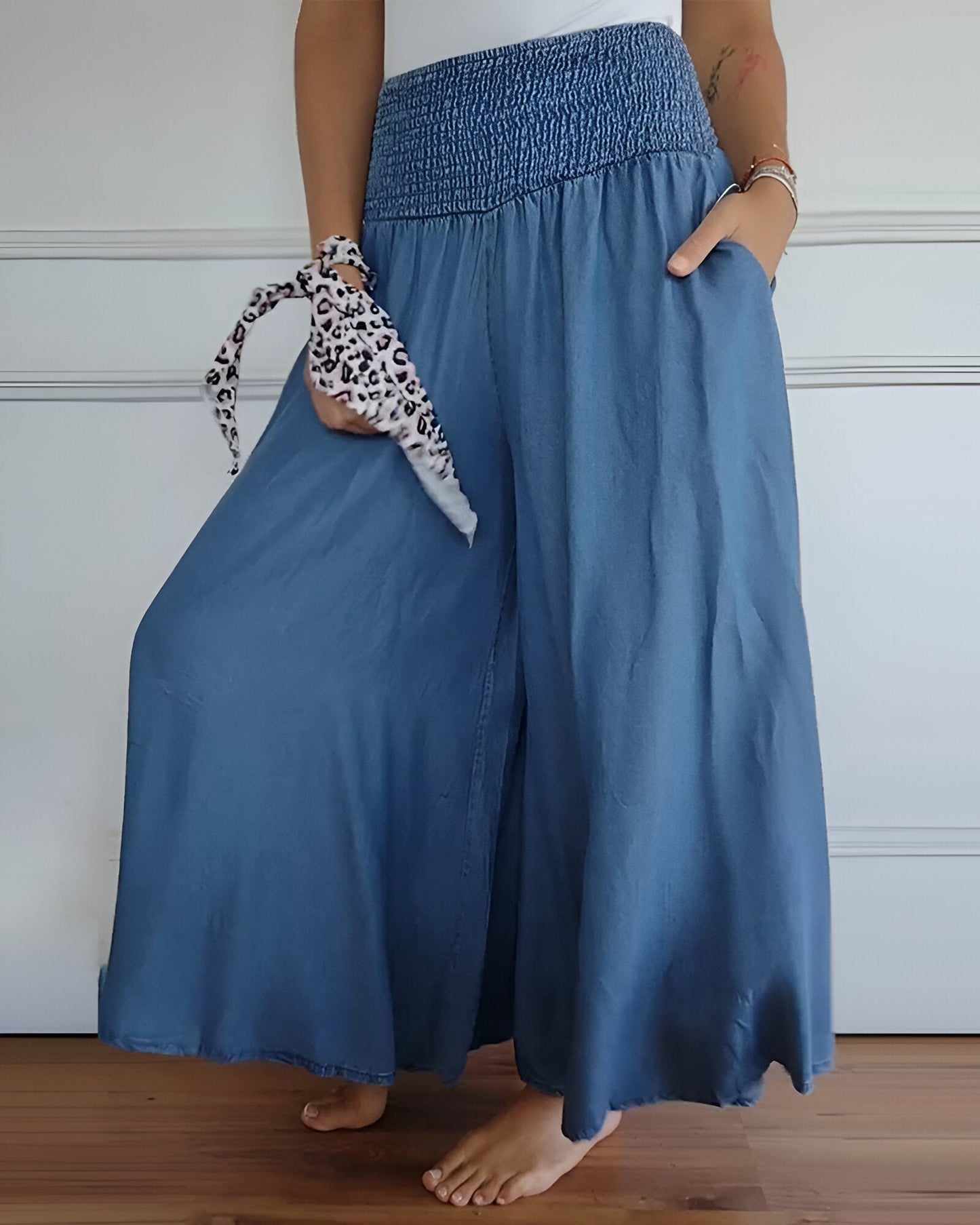 Soft Elastic Waist Pants for Women