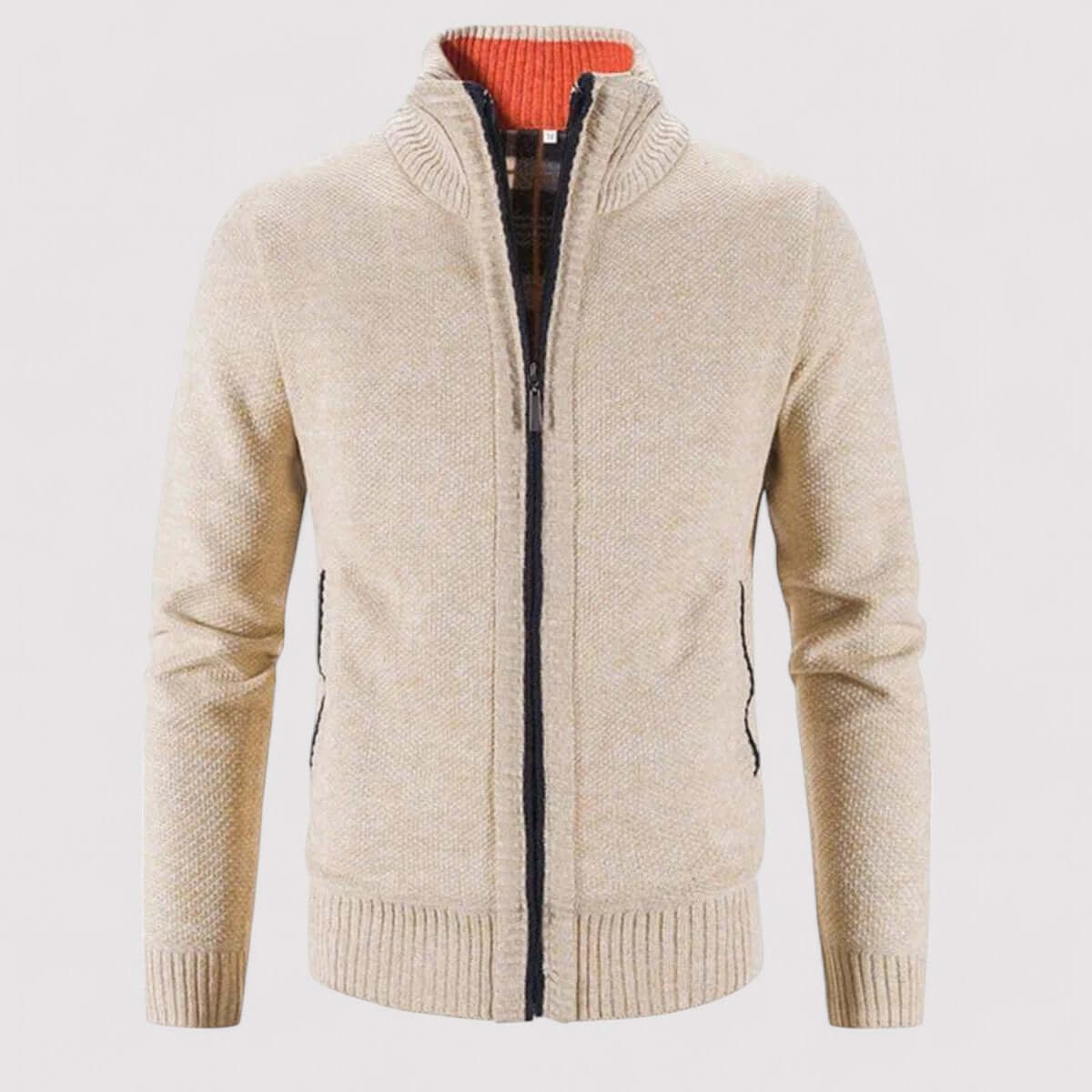 Classic Men's Wool Sweater Cardigan - Luxivelle