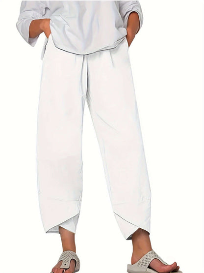 Ladies' High-Waisted Loose Fit Pants