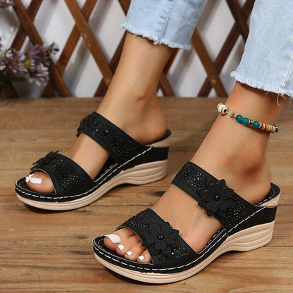 Delor | Comfortable Flower Sandals