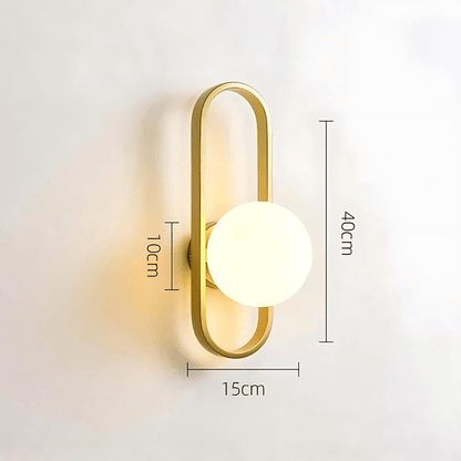 Contemporary LED Glass Wall Light Fixture