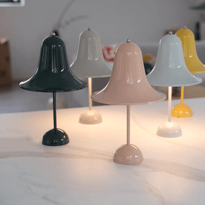 Wireless Desk Lamp with Traditional Shade