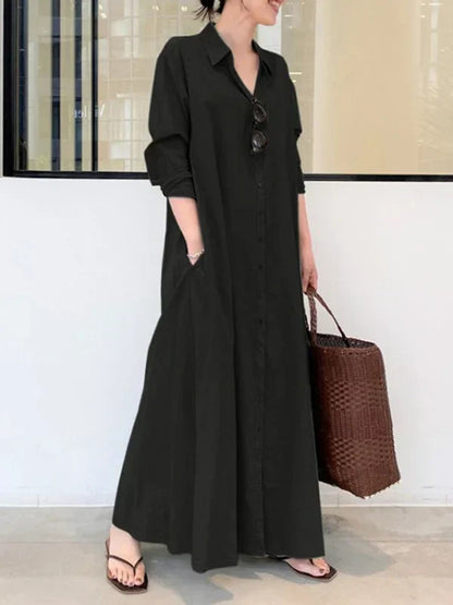 Ladies Classic Collared Shift Dress