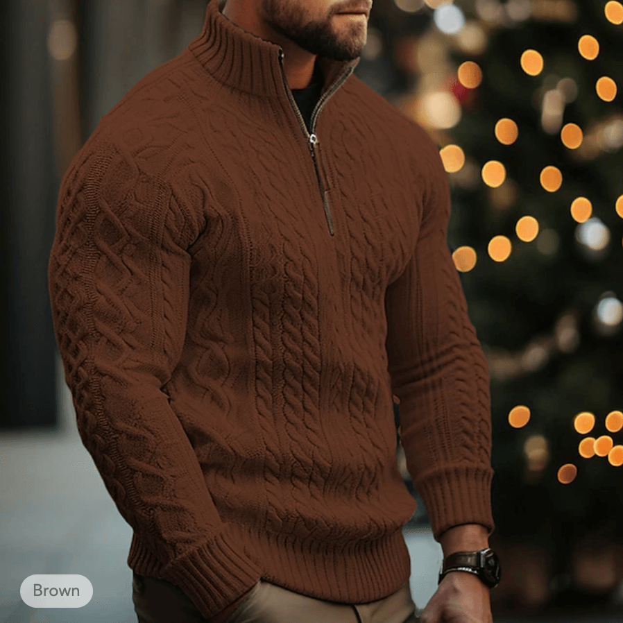 Men's Soft Fleece Zip Sweater