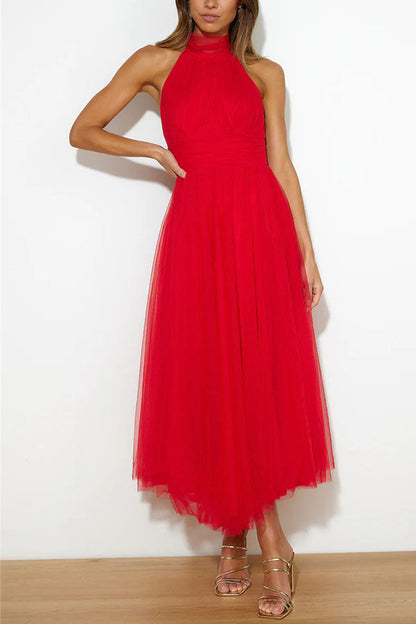 Elegant Net Evening Dress