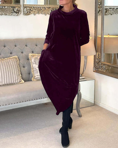 Warm Cozy Long Sleeve Dress
