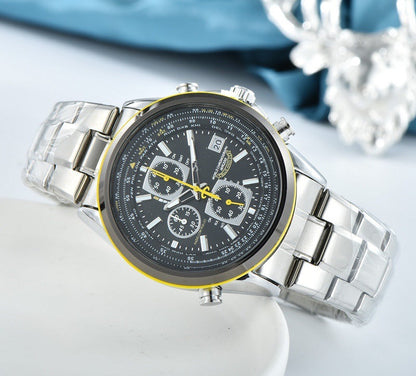 Accurate Pilot Watch with Global Time and Radio Sync