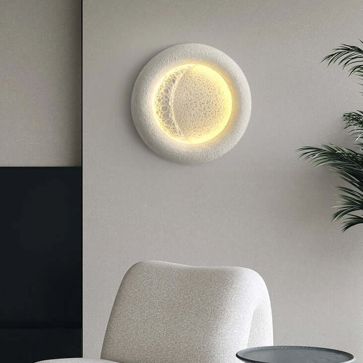 Contemporary Circular Plastic Wall Lamp - Luxivelle