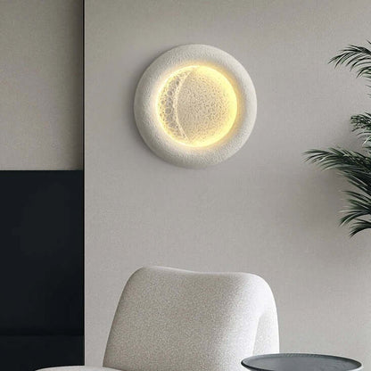 Contemporary Circular Plastic Wall Lamp - Luxivelle