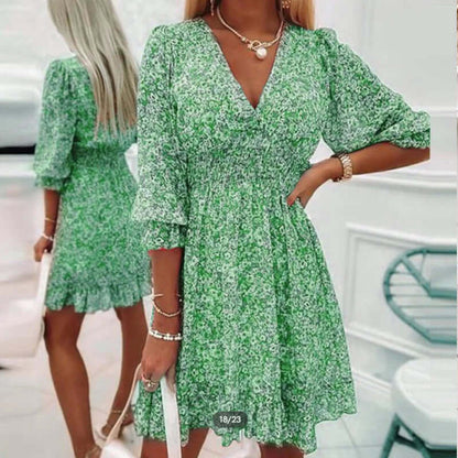 Chic Floral Short Dress