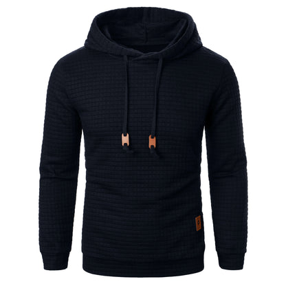Relaxed Fit Plaid Hooded Sweatshirt