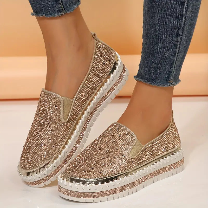 Sparkly Women's Glitter Slip On Shoes