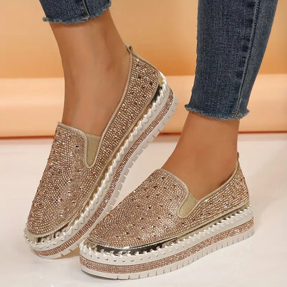 Sparkly Women's Glitter Slip On Shoes