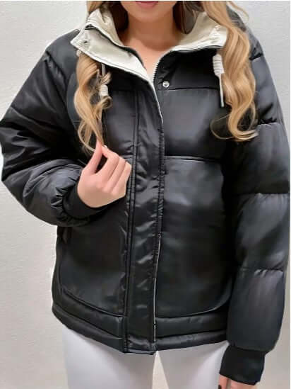 Warm Women's Hooded Fleece Coat