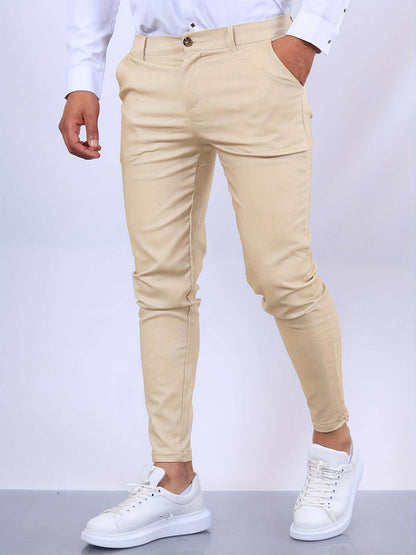 Men's Fit Slim Leg Dress Pants with Pockets