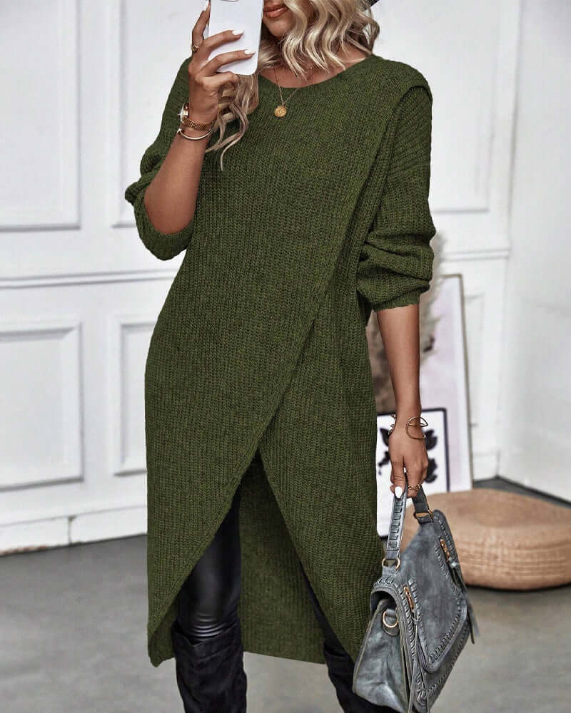 Comfortable Cotton Knee Length Dress