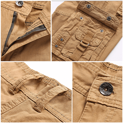 Comfortable Fit Casual Cargo Pants with Elastic Cuffs
