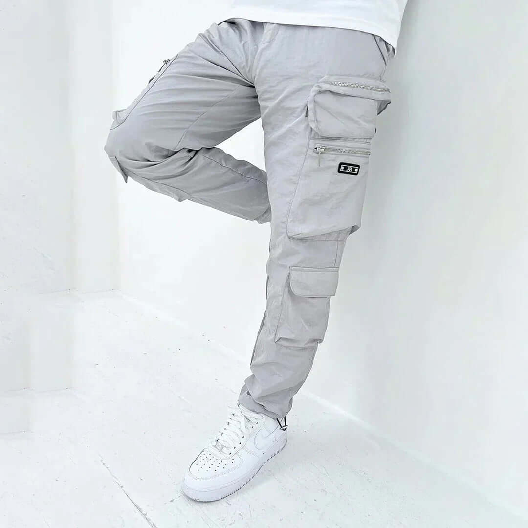 Men's Slim Fit Cargo Pants with Extra Pockets