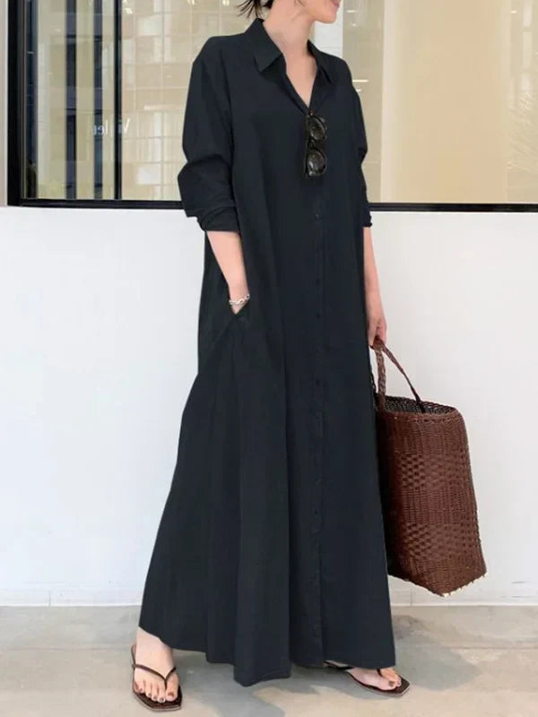 Ladies Classic Collared Shift Dress