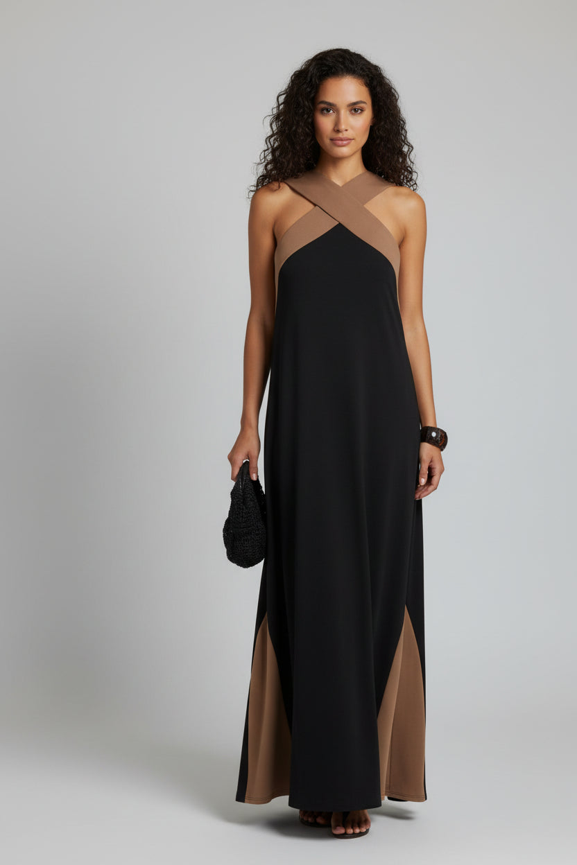 Relaxed Fit Cross Strap Summer Dress - Luxivelle