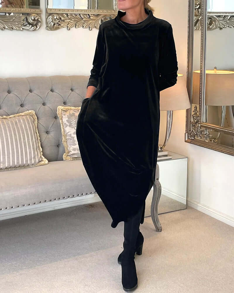 Warm Cozy Long Sleeve Dress