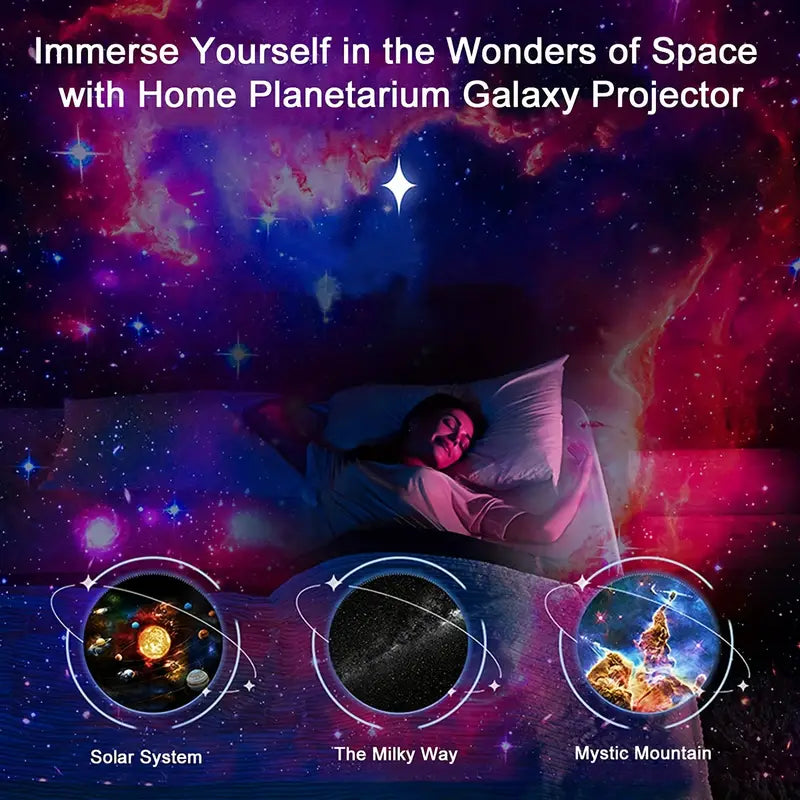 Cosmic Night Sky Galaxy Projector - Room Filling Starlight