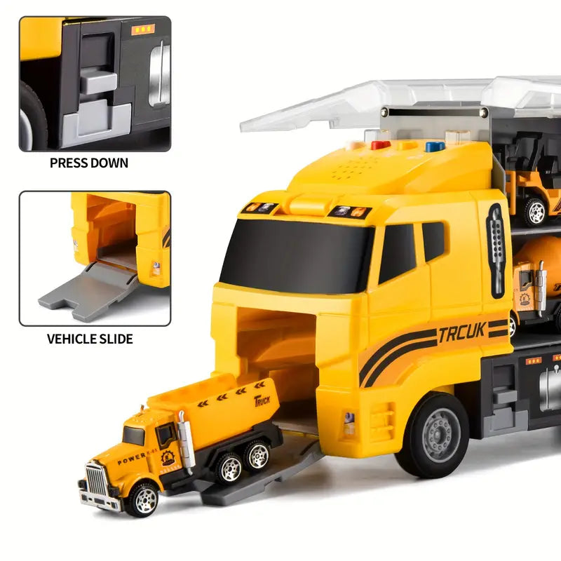 Fun Kids Construction Truck Playset Building Toy