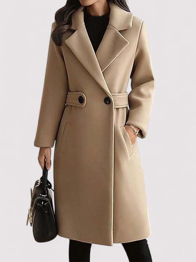 Warm Fleece Parka with Adjustable Waist Belt - Luxivelle