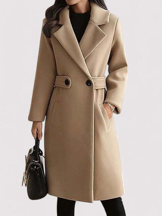 Warm Fleece Parka with Adjustable Waist Belt - Luxivelle