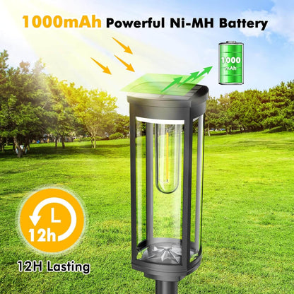 Bright Outdoor Solar Powered Yard Lamp