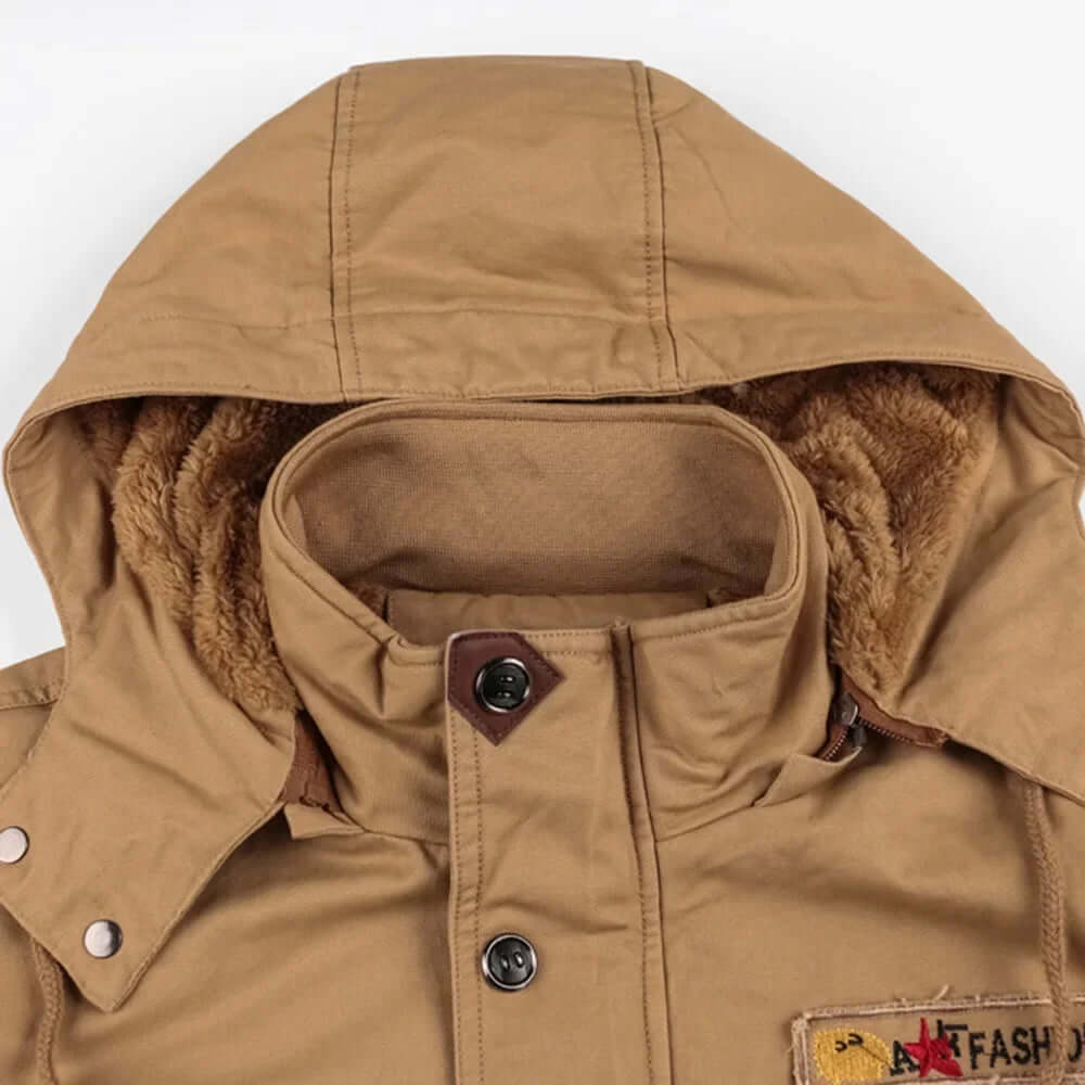 Waterproof Men's Removable Hood Parka Coat