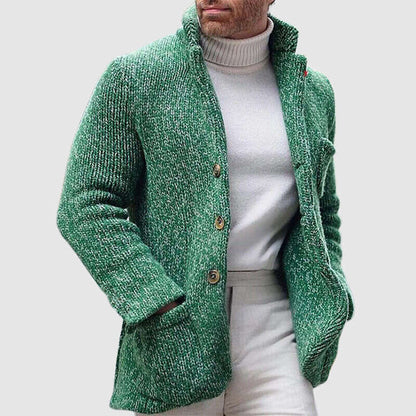 Thick Warm Crew Neck Cardigan Sweater