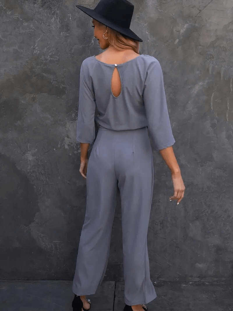 Ladies' Flowy Waist Jumpsuit Pants