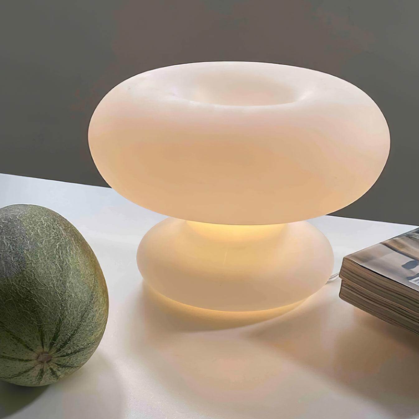 Stylish Metal Base Round Desk Lamp