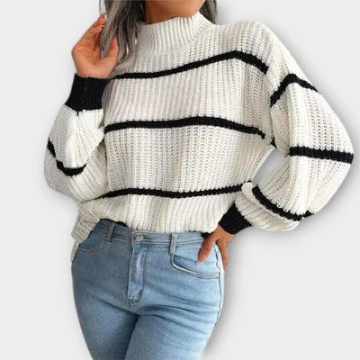 Classic Horizontal Neck Sweater