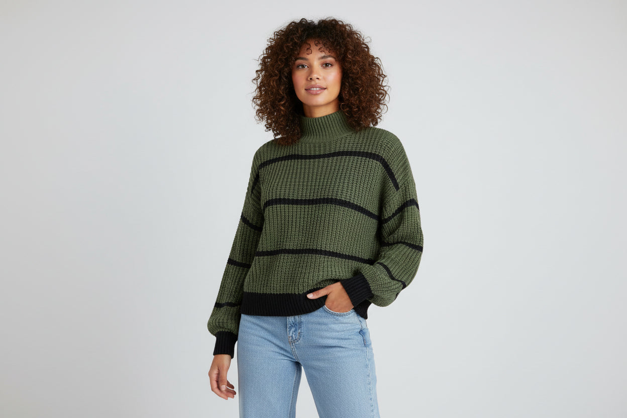 Classic Horizontal Neck Sweater - Luxivelle