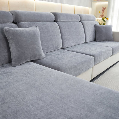 Plush Microfiber Sectional Couch Slipcover for Elegant Defense - Luxivelle