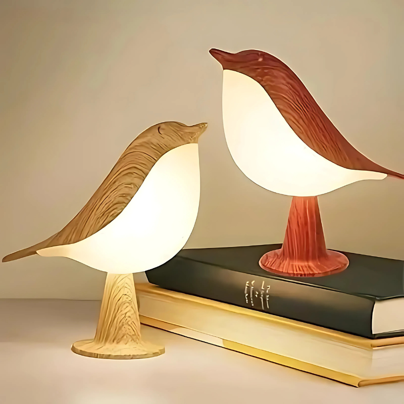 Compact Table Bird Light with Shade - Luxivelle