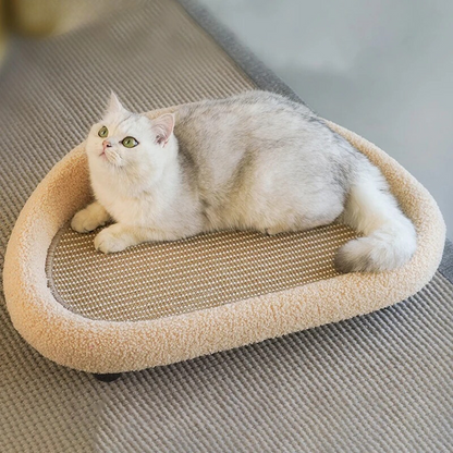 Cozy Cat Bed and Scratcher Mat - Luxivelle