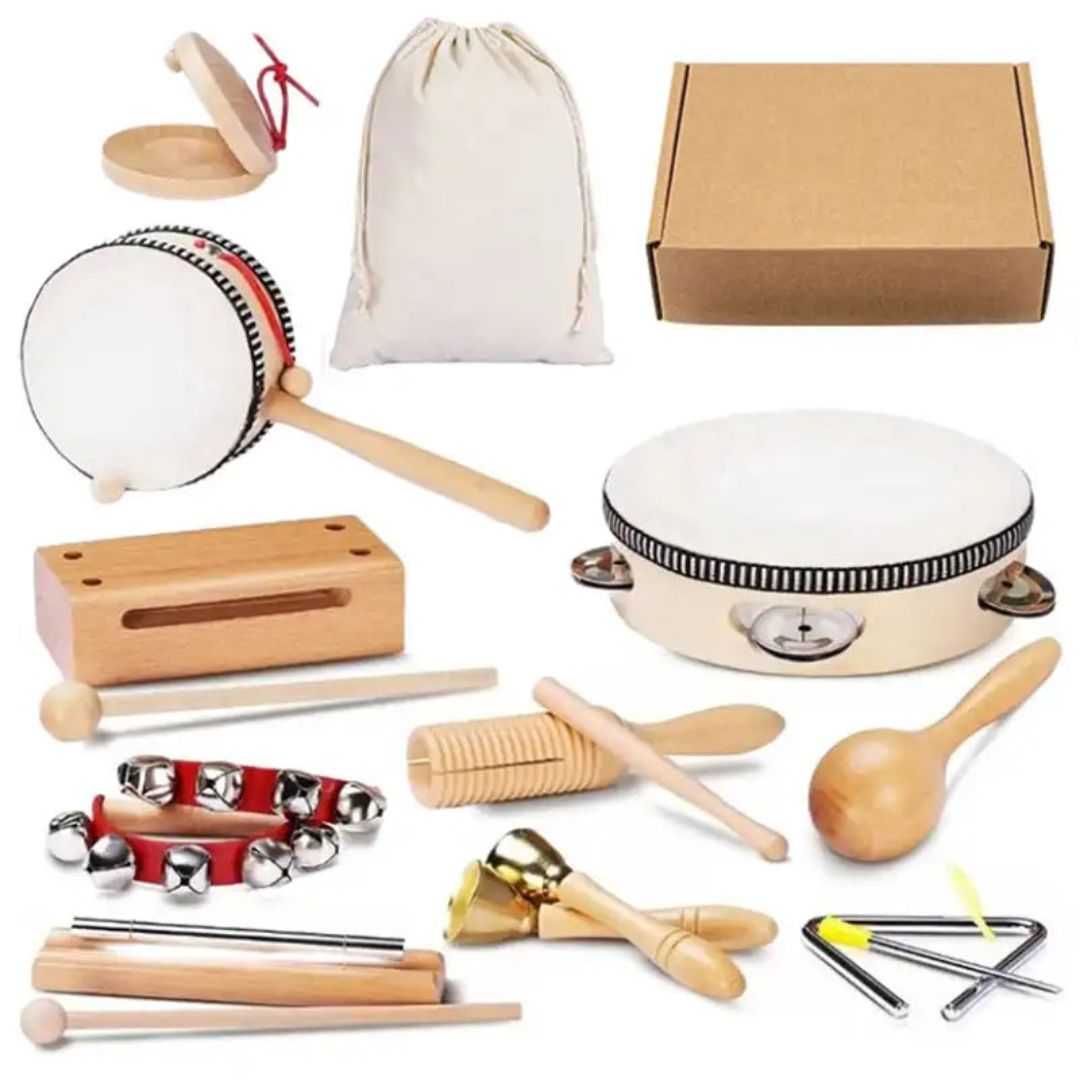 Kid's Musical Instrument Learning Set - 10 Pieces - Luxivelle