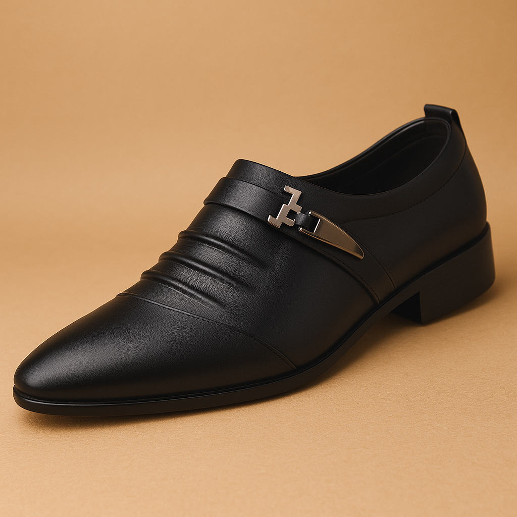 Stylish Leather Mens Office Dress Shoes - Luxivelle