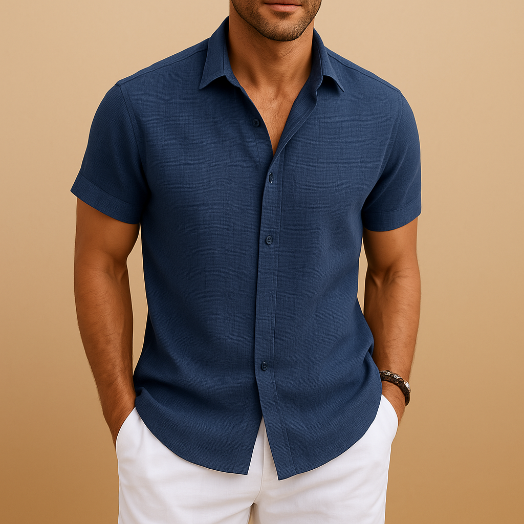 Simple Relaxed Fit Mens Shirt - Luxivelle