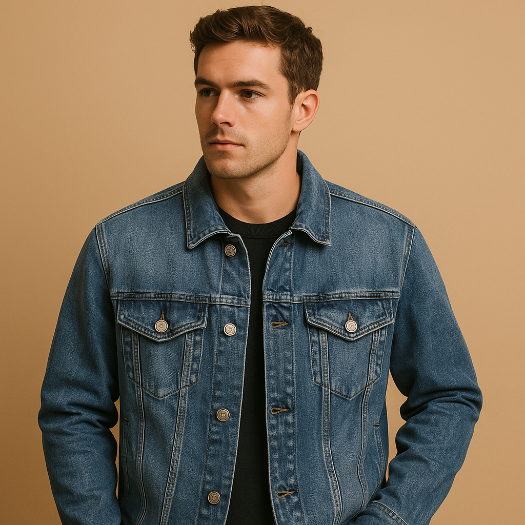 Timeless Blue Jeans Jacket for Men - Luxivelle
