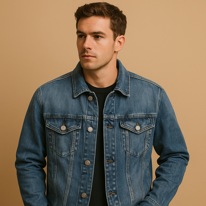 Timeless Blue Jeans Jacket for Men - Luxivelle