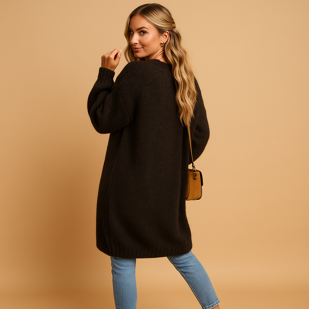 Soft Women's Knit Cardigan Sweater - Luxivelle